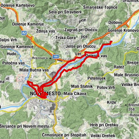 Over the 7 hills of Novo mesto