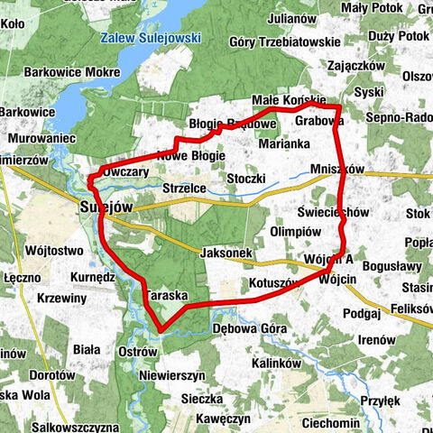 Okolice Sulejowa, pętla #1