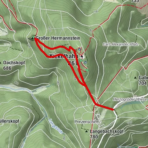 Short Goethe hiking trail - Ilmenau - Thuringian Forest