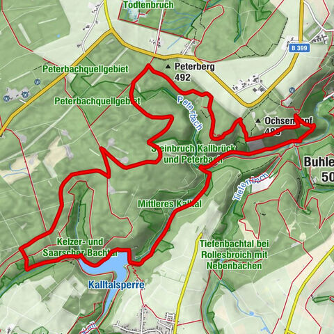 Kallbrück-Kalltalsperre-Ochsenkopf