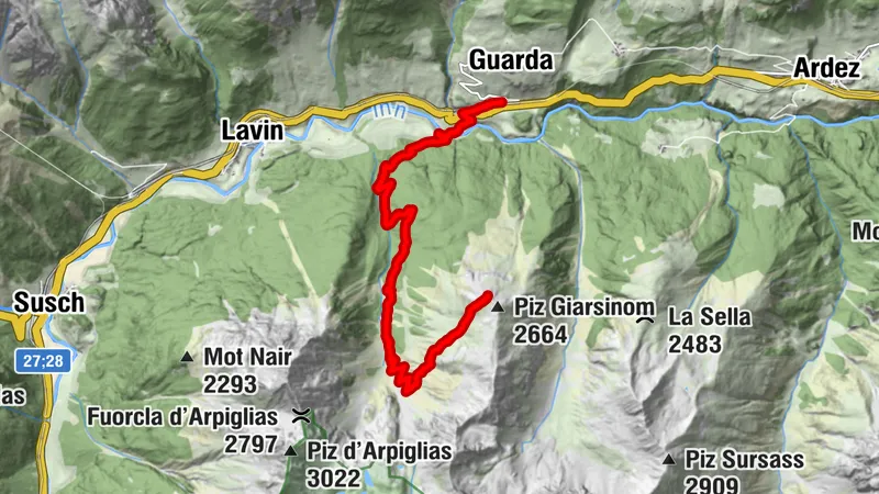 Piz Giarsinom (return)
