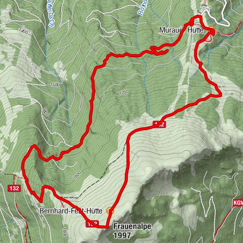 Rundweg Murauer hütte-Frauenalp, Steiermark/Österreich