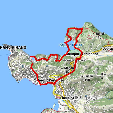 Hiking around Piran-Portoroz-Strunjan, Slowenien