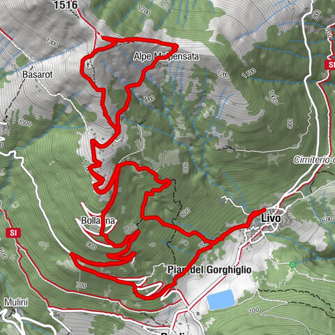 Von Livo nach Alpe Motta