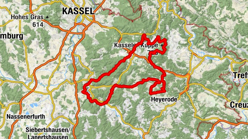 Werratal 3: Hessisch Lichtenau - Melsungen - Spangenberg - Waldkappel - Großalmerode - Hessisch Lichtenau