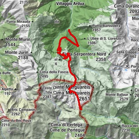 Giro del Marguareis etappe 4 variant