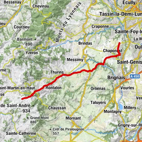 Saint James way - 2nd leg of the journey - Chaponost/Saint-Martin-en-Haut