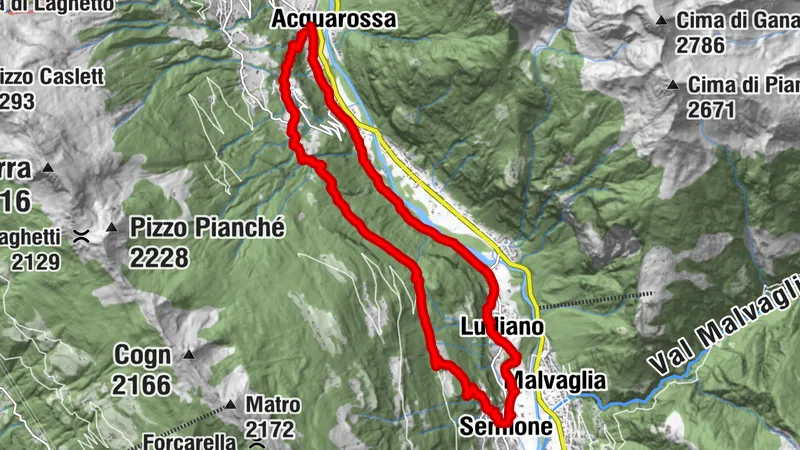 Historical Trail number 1 - Historical Trail of the middle and lower Blenio Valley (right bank)
