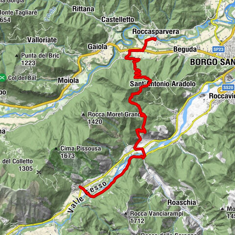 Valdieri - Roccasparvera / Pagarine route (stage 9)