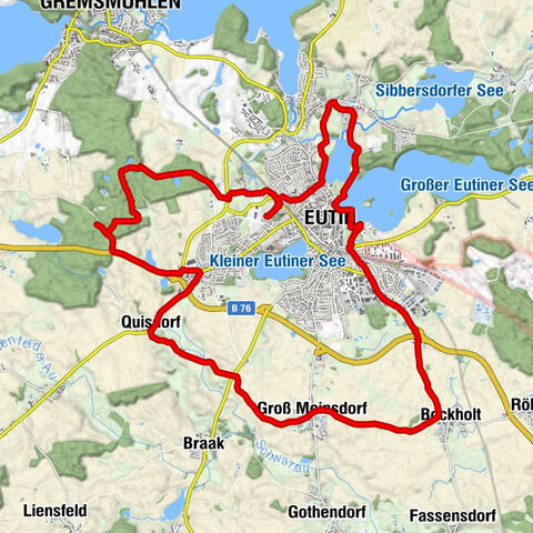 Bräutigamseiche - Eutin Süd Überlandroute