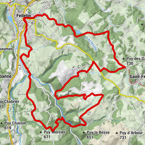 Valleys and Castles Route - Felletin