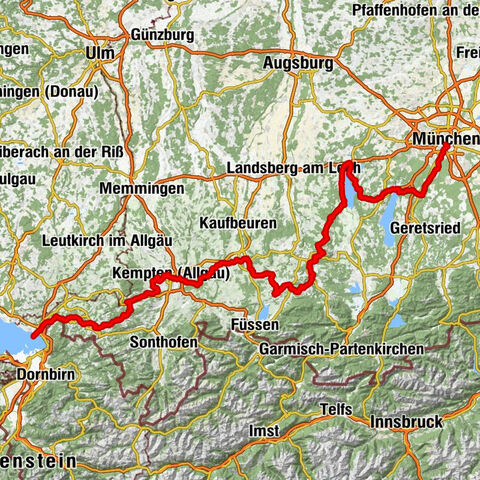Münchner Jakobsweg (von München nach Lindau am Bodensee)