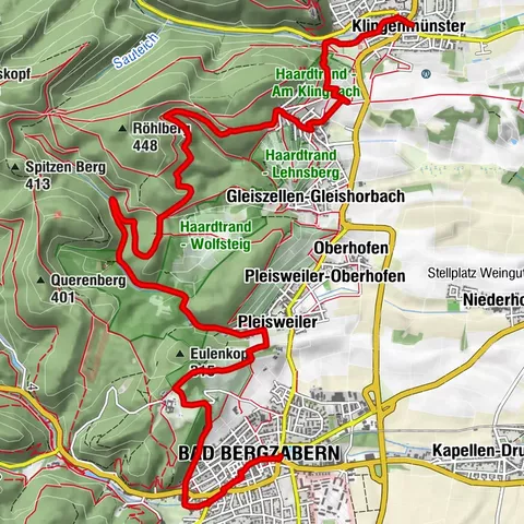 Pfälzer Weinsteig Etappe 10: Klingenmünster - Bad Bergzabern