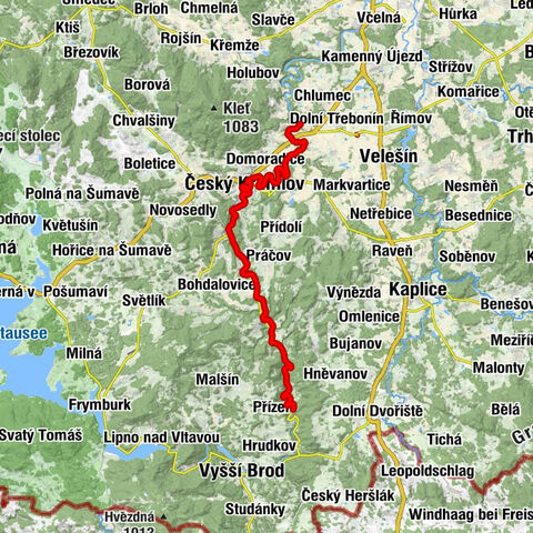 Moldau 2 - Von Rozmberk über Cesky Krumlov nach Zlata Kouruni