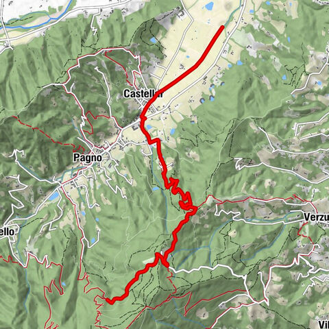 Valle Bronda Trekking | Variation 3A Crossroads at 830 m - Castellar