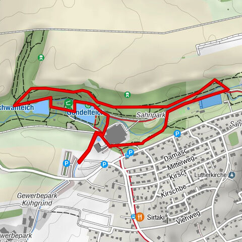 Spaziergang durch den Sahnpark