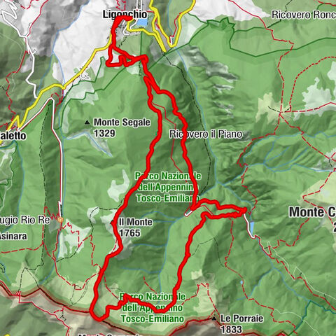 Ligonchio, Il Monte, Monte Sillano, Presa Alta e ritorno, Emilia-Romagna/Italia