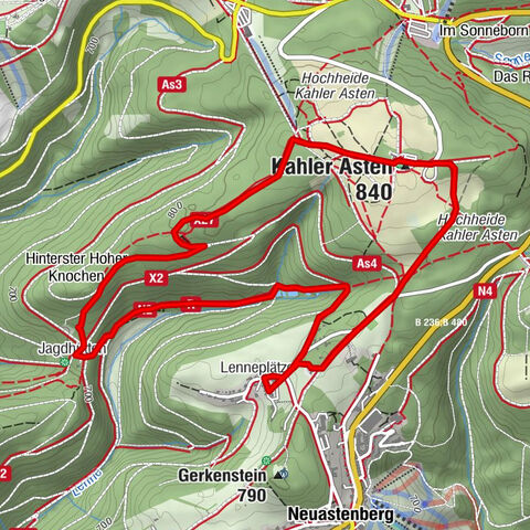 Rundwanderung Kahler Asten Winterberg