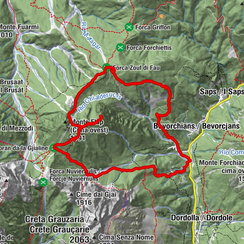 Monte Flop loop from Val Aupa