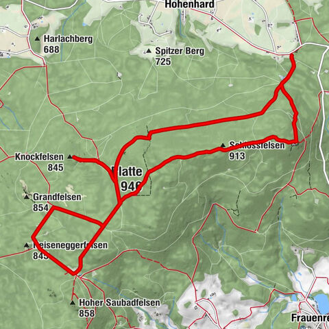Waldershof - Schlossfelsen - Platte - Pullenreuth