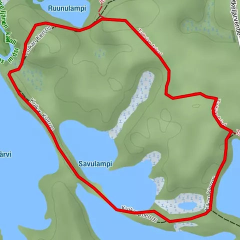 Harjupolku, in the Petkeljärvi National Park