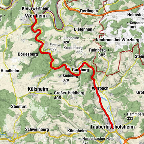 E-bike route: idyll and enjoyment in the Tauber Valley - E4