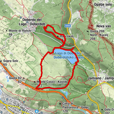 The Doberdò and Pietrarossa Lakes Nature Reserve Loop Trail