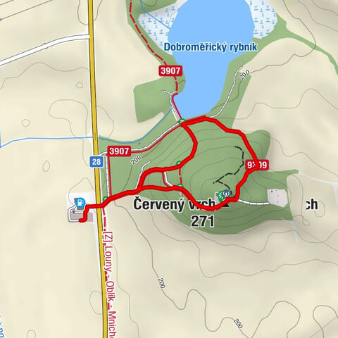 Dobroměřice - Červený vrch