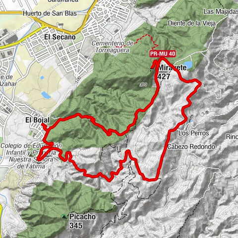 El Bojal - Ermita de San Antón - Miravete - Cuesta del Gavilán