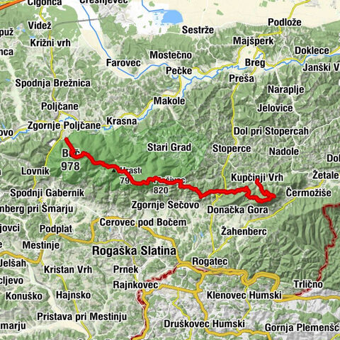 Poljčane - Boč - Donačka gora - Kupčinji Vrh