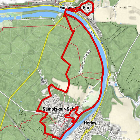 La Dérive - Saint-Hilaire et Saint-Loup - Rocher de Samois - Église Saint-Martin