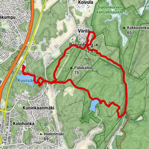 Kuninkaanmäki - Viirilä - Brännberg