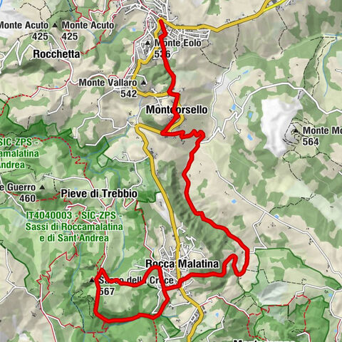 Guiglia - Madonna della Strada - Madonna dei Sassi - Sasso della Croce