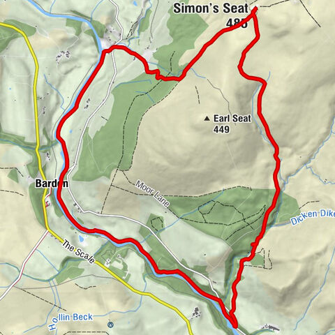 Barden - Howgill - Simon's Seat - Lud Stream cave