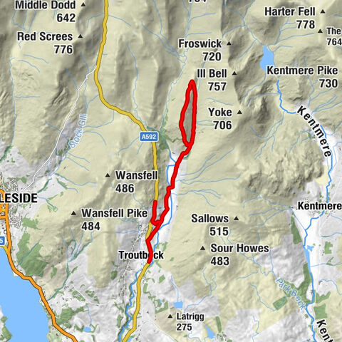 Lakes - Hall Hill - Troutbeck Tongue - Troutbeck