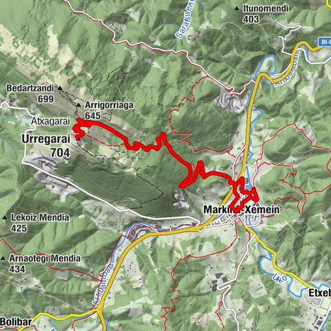 Markina-Xemein - Urregarai - Atxagarai - Arretxinagako San Migel ermita