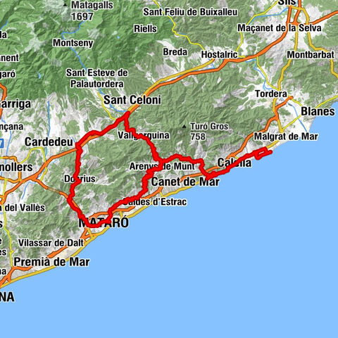 Pineda de Mar - Ermita de Sant Pau - Església de Sant Andreu - La Piola