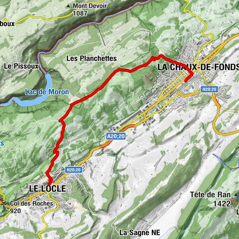 Cascade - La Chaux-de-Fonds - Les Maillards - Le Locle