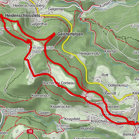 Dabo - Heidenschlossfels - Geisterfelsen - Église Saint-Blaise