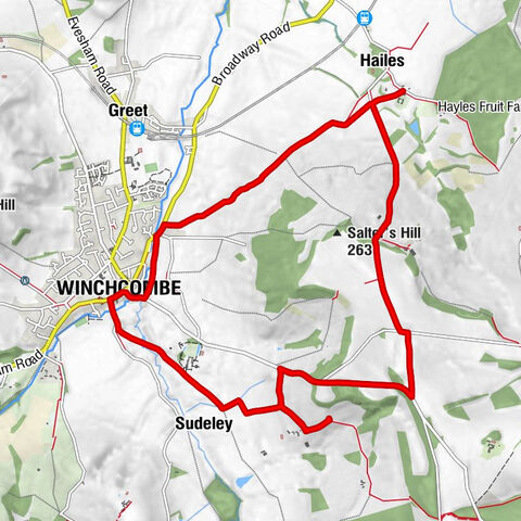 Winchcombe - Hailes Church - Rosie's - Cheltenham