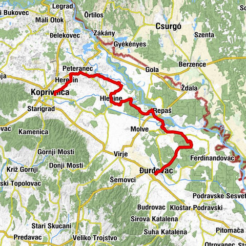 Koprivnica - Herešin - Đurđevac - crkva svetog Jurja