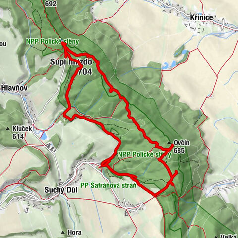 Hvězda - Supí hnízdo - Ovčín - Chata Hvězda