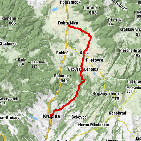 Krupina - Hont - Kostol Evanjelickej cirkvi a. v. - Dobrá Niva