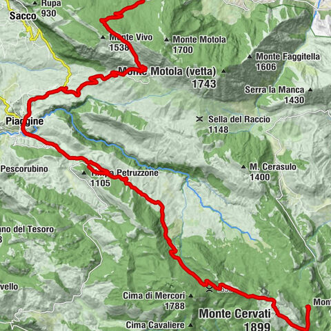 Sacco - Rifugio Motola - soc. coop. ArcheoArte - la Nevera - Monte Cervati - Rifugio Cervati