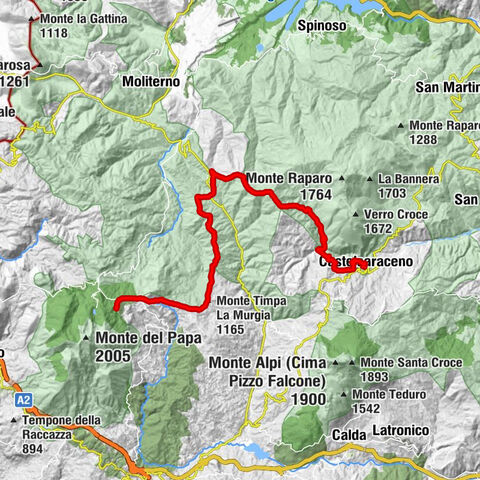 Rifugio Conserva - Monte Timpa La Murgia - Monte Capolavello - Castelsaraceno