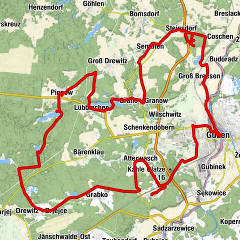 Guben - Klosterkirche - Weinberg - Gubin