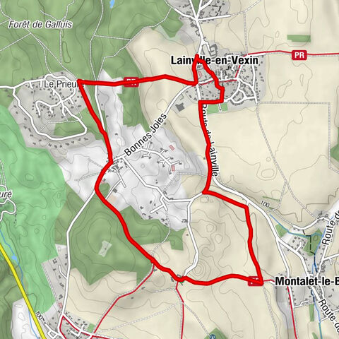 Lainville-en-Vexin - Le Prieuré - Montalet-le-Bois - Église Saint-Martin