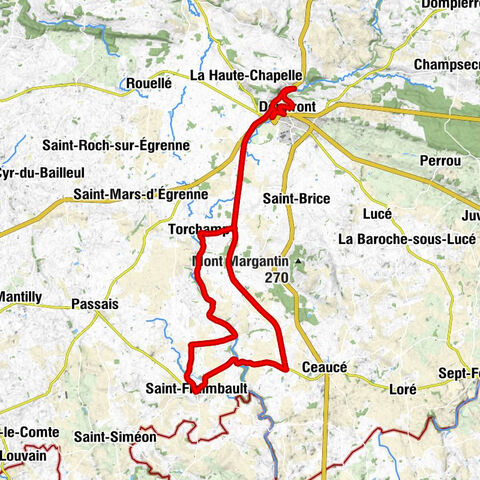 Domfront - Le Pont de Caen - Pignon Blanc - Église Saint-Fraimbault