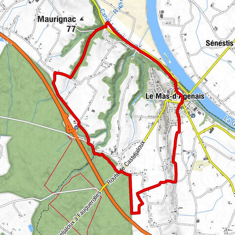 Le Mas-d'Agenais - Grande Garesse - Église Saint-Martin - Église Saint-Vincent du Mas-d'Agenais