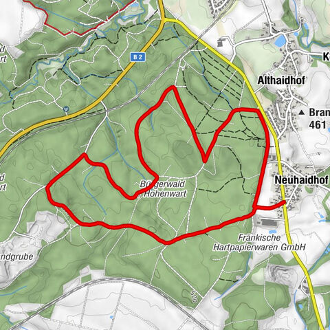 Laufrunde im Bürgerwald